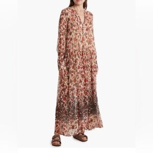 Free People Floral Long Sleeve Maxi Dress